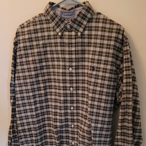 Ralph Lauren plaid button down shirt. Xl